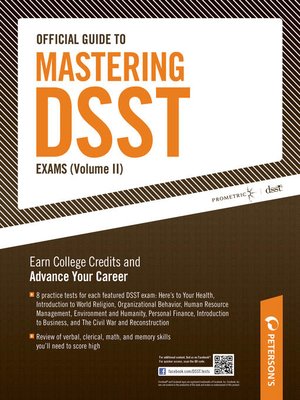 cover image of Official Guide to Mastering DSST Exams Volume II